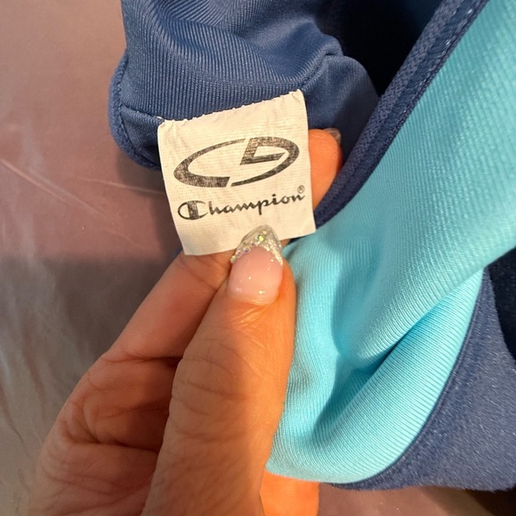 Champion Green and Blue Sports Bra Racerback Design Size XL - Picture 5 of 6